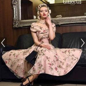Collectif NWT swing dress vintage retro xs
